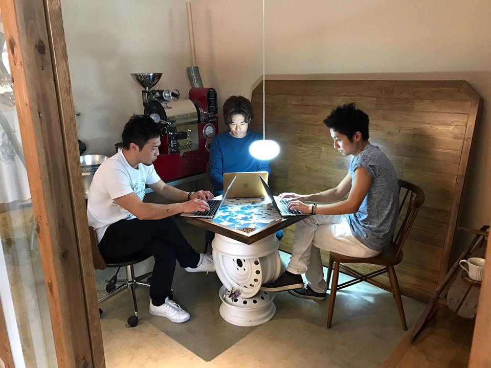 作業中
