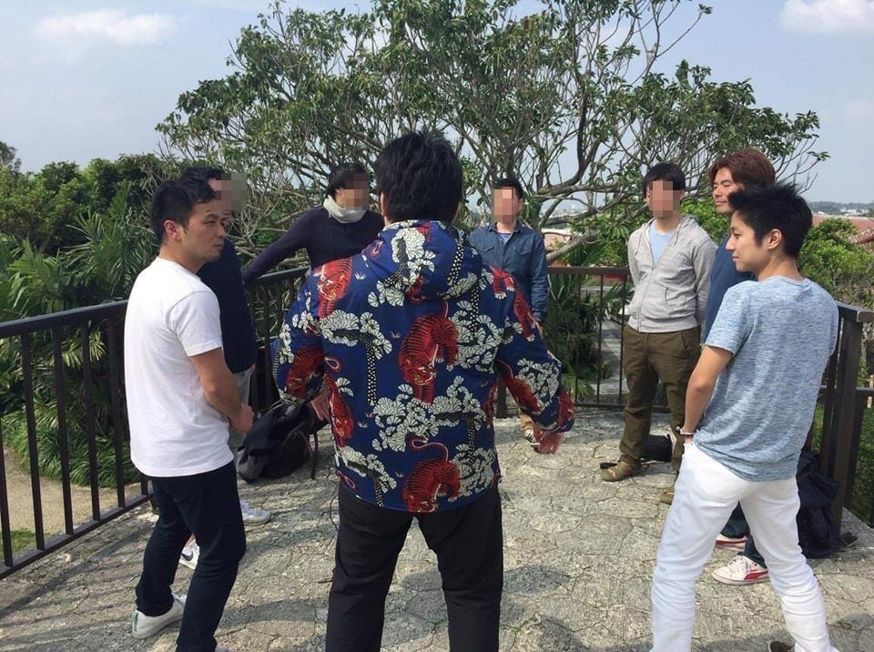 首里城で気功法