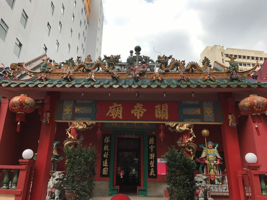 チャイナタウンの関帝廟